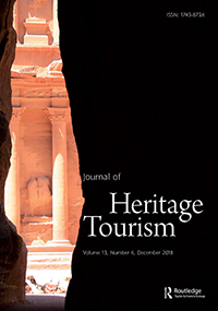 Cover image for Journal of Heritage Tourism, Volume 13, Issue 6, 2018