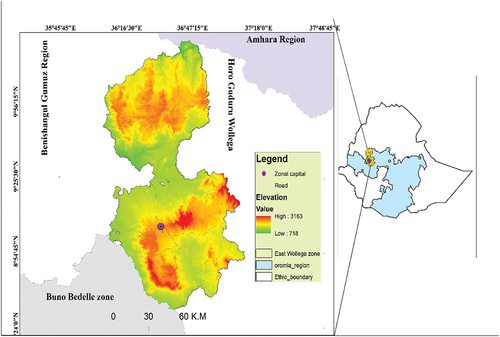 Figure 1. Location map of the research area.