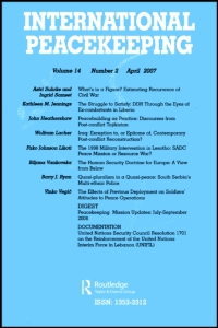 Cover image for International Peacekeeping, Volume 9, Issue 2, 2002