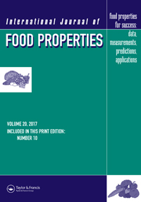 Cover image for International Journal of Food Properties, Volume 20, Issue 10, 2017
