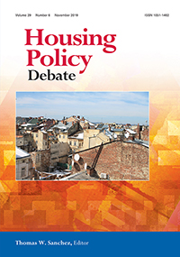 Cover image for Housing Policy Debate, Volume 29, Issue 6, 2019