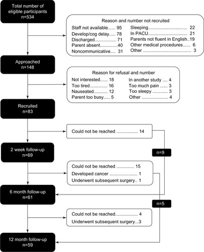 Figure 1 Flow chart describing recruitment process.