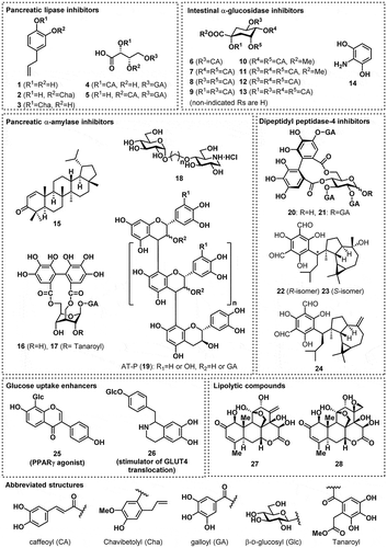 Figure 1. Structures of the studied compounds.