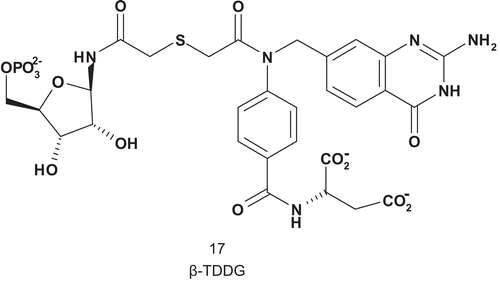 Scheme 11.  Multisubstrate for glycinamide ribotide transformylase (GAR-Tase).