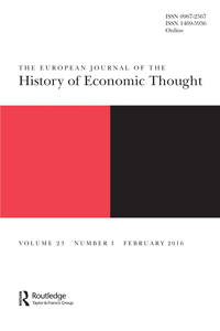 Cover image for The European Journal of the History of Economic Thought, Volume 23, Issue 1, 2016