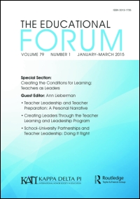 Cover image for The Educational Forum, Volume 81, Issue 1, 2017