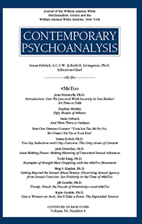 Cover image for Contemporary Psychoanalysis, Volume 54, Issue 4, 2018