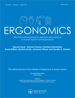 Cover image for Ergonomics, Volume 57, Issue 3, 2014