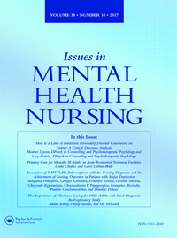 Cover image for Issues in Mental Health Nursing, Volume 38, Issue 10, 2017