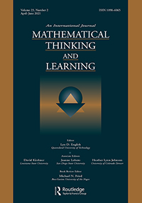 Cover image for Mathematical Thinking and Learning, Volume 23, Issue 2, 2021