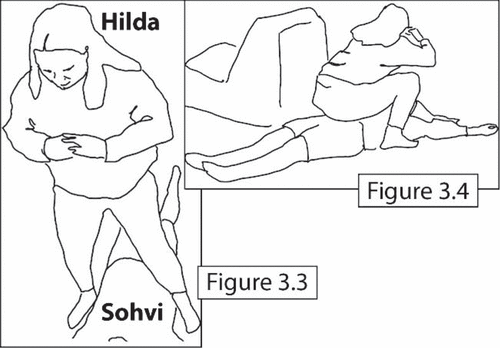 Figures 3.3–3.4 The second squat.