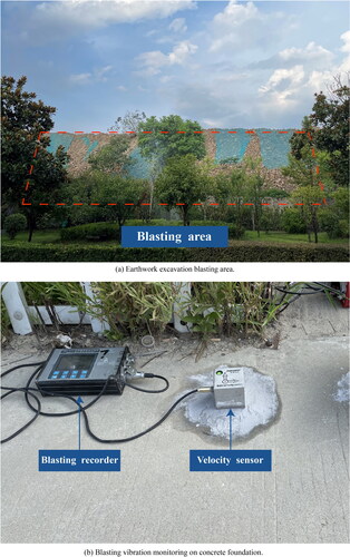 Figure 10. Earthwork excavation blasting (scenario 3).