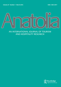 Cover image for Anatolia, Volume 27, Issue 1, 2016