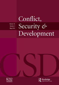Cover image for Conflict, Security & Development, Volume 16, Issue 3, 2016