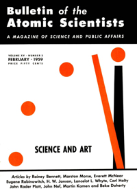 Cover image for Bulletin of the Atomic Scientists, Volume 15, Issue 2, 1959