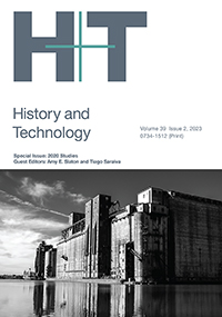 Cover image for History and Technology, Volume 39, Issue 2, 2023