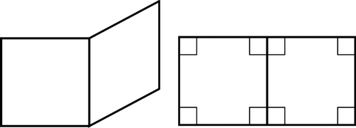 FIGURE 3 Noelle's drawings to support students' exploration of the number of right angles on a cube.
