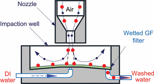 Figure 1. Schematic diagram of the impaction well of the M-WINS.