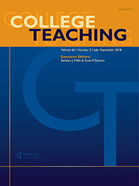 Cover image for College Teaching, Volume 66, Issue 3, 2018