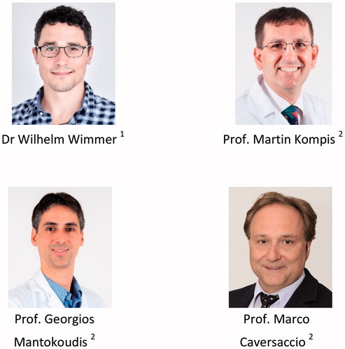 Figure 39. Researcher and clinicians from the University of Bern, Switzerland. 1Hearing Research Laboratory and 2Bern University Hospital.