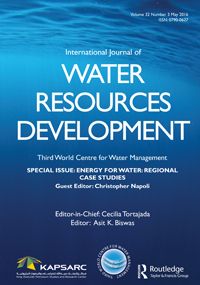 Cover image for International Journal of Water Resources Development, Volume 32, Issue 3, 2016