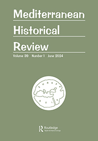 Cover image for Mediterranean Historical Review, Volume 39, Issue 1, 2024