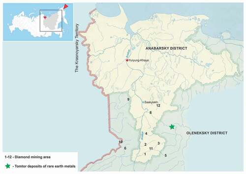 Figure 1. The map of the study area.