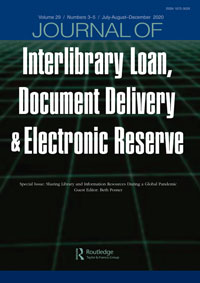 Cover image for Journal of Interlibrary Loan, Document Delivery & Electronic Reserve, Volume 29, Issue 3-5, 2020