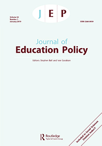 Cover image for Journal of Education Policy, Volume 34, Issue 1, 2019