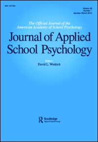 Cover image for Journal of Applied School Psychology, Volume 33, Issue 1, 2017