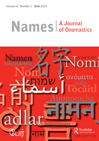 Cover image for Names, Volume 67, Issue 2, 2019