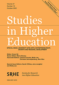 Cover image for Studies in Higher Education, Volume 47, Issue 10, 2022