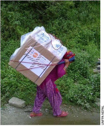 Transporting medical supplies following the 2015 earthquake in Nepal