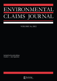 Cover image for Environmental Claims Journal, Volume 34, Issue 3, 2022