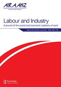 Cover image for Labour and Industry, Volume 29, Issue 2, 2019