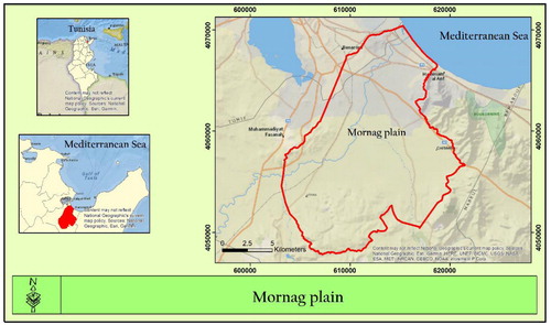 Figure 3. Study area (Mornag plain). Source: Author.