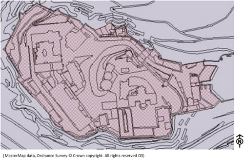 Figure 4. The 326 polygons comprising the Edinburgh Castle site.