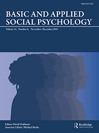 Cover image for Basic and Applied Social Psychology, Volume 43, Issue 6, 2021