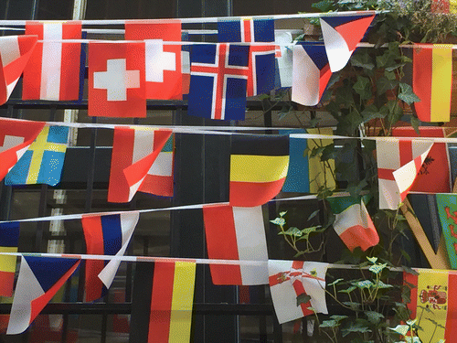 Figure 1. Flags in the wind, New York. Source: Author. 23 June, 2016.