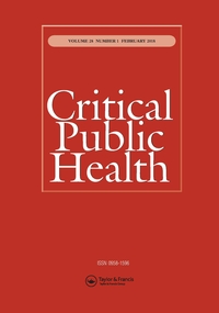Cover image for Critical Public Health, Volume 28, Issue 1, 2018