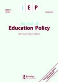 Cover image for Journal of Education Policy, Volume 31, Issue 4, 2016