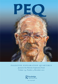 Cover image for Palestine Exploration Quarterly, Volume 154, Issue 4, 2022