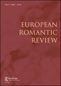 Cover image for European Romantic Review, Volume 8, Issue 3, 1997