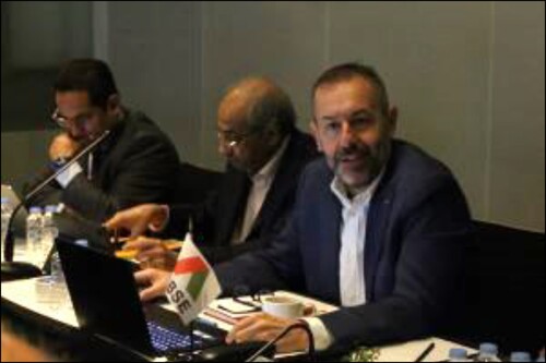 Tobia Zordan, chairing the Technical Committee Meeting in New Delhi