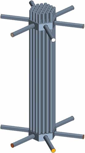 Fig. 16. eXchanger37 CFD fluid model.