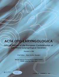 Cover image for Acta Oto-Laryngologica, Volume 143, Issue sup1, 2023