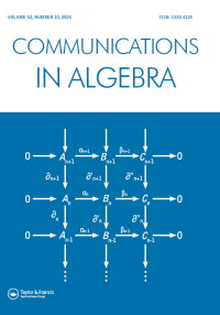 Cover image for Communications in Algebra