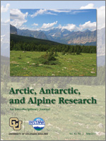 Cover image for Arctic, Antarctic, and Alpine Research, Volume 43, Issue 2, 2011