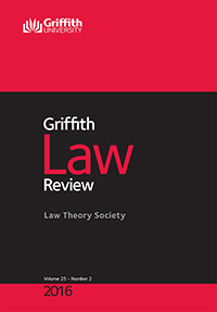 Cover image for Griffith Law Review, Volume 25, Issue 2, 2016