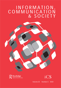 Cover image for Information, Communication & Society, Volume 25, Issue 5, 2022